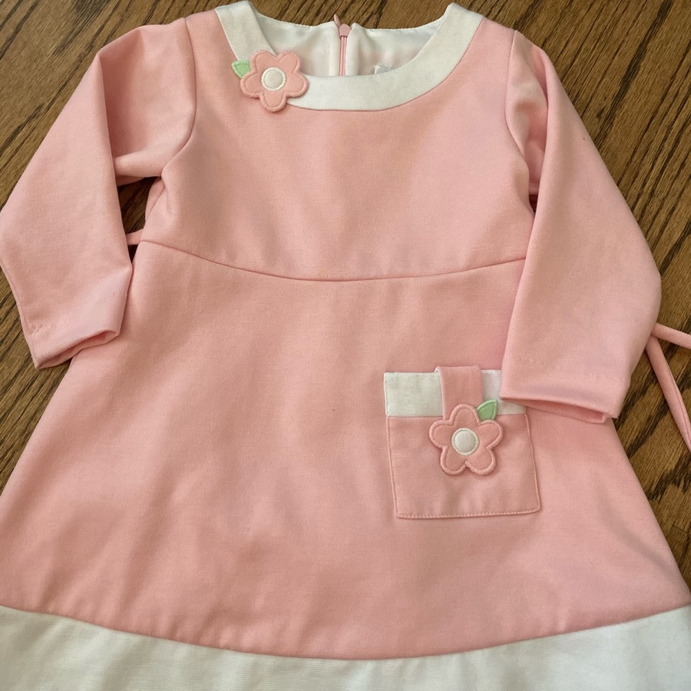 Pink and white 2T dress, worn once
